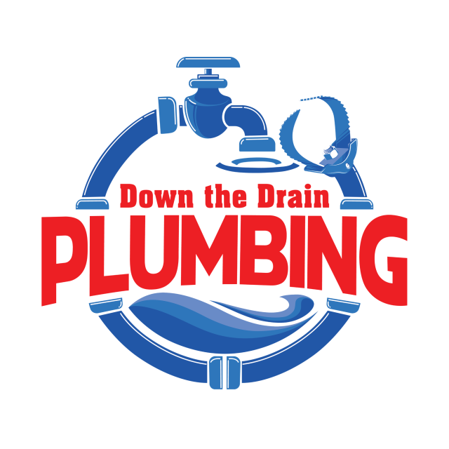Down the Drain Plumbing Logo