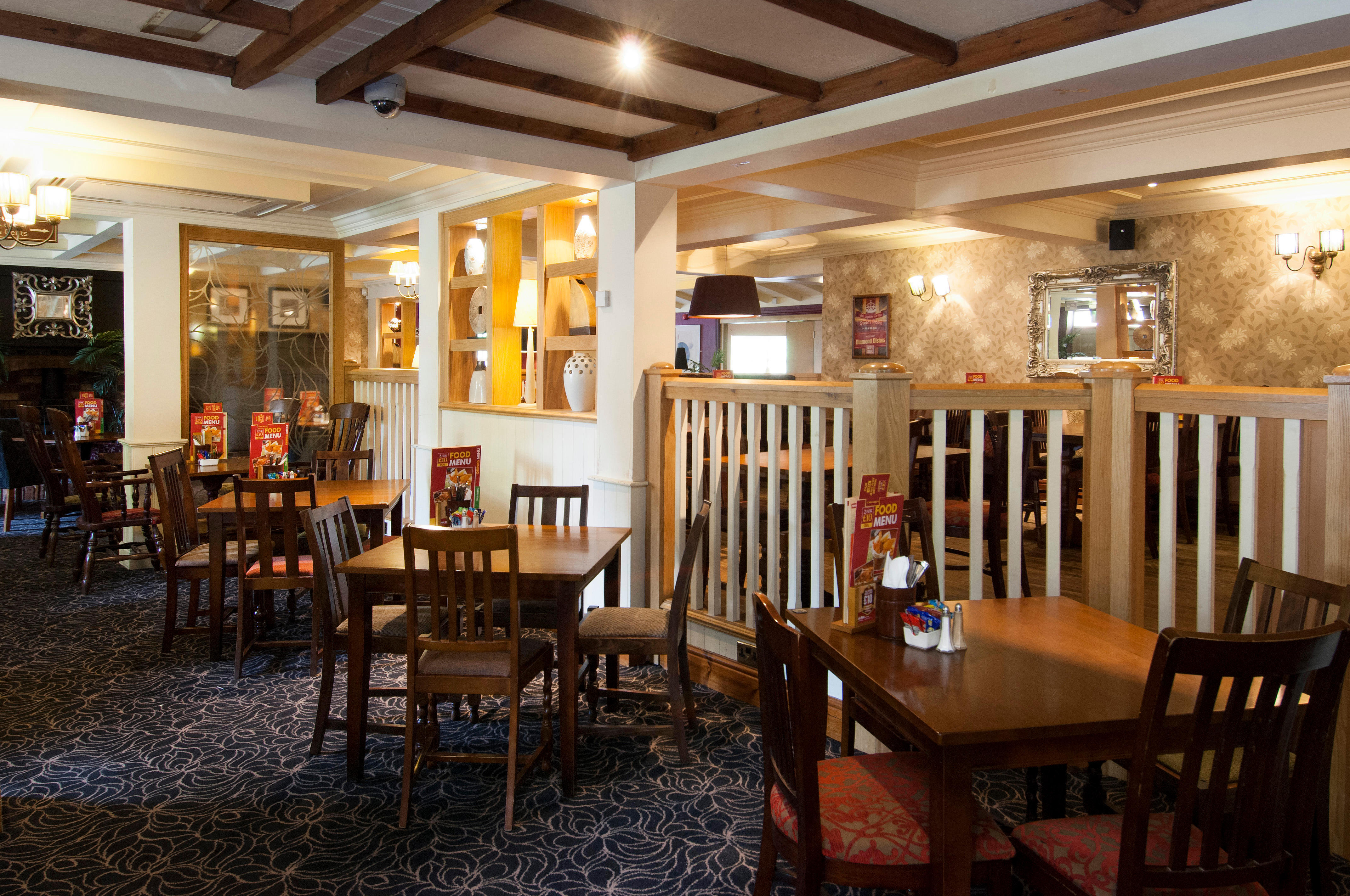 Restaurant interior Premier Inn Leicester Central (A50) hotel Leicester 03330 037691