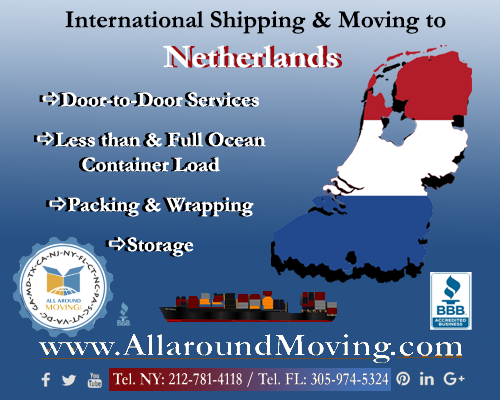 International Shipping & Moving to Netherlands www.AllaroundMoving.com