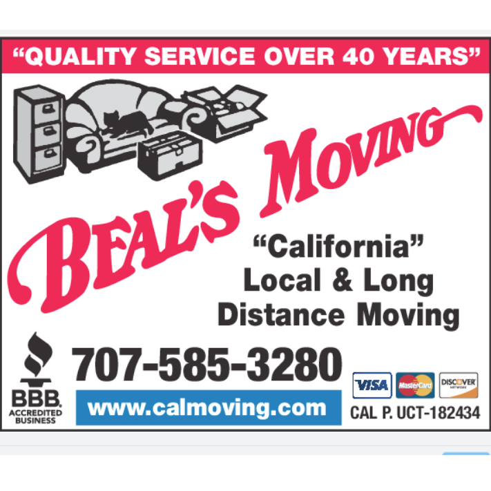 Beal's Moving Logo