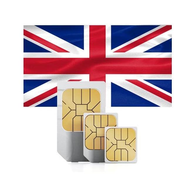 SIM Karte für England, Schottland, Großbritannien