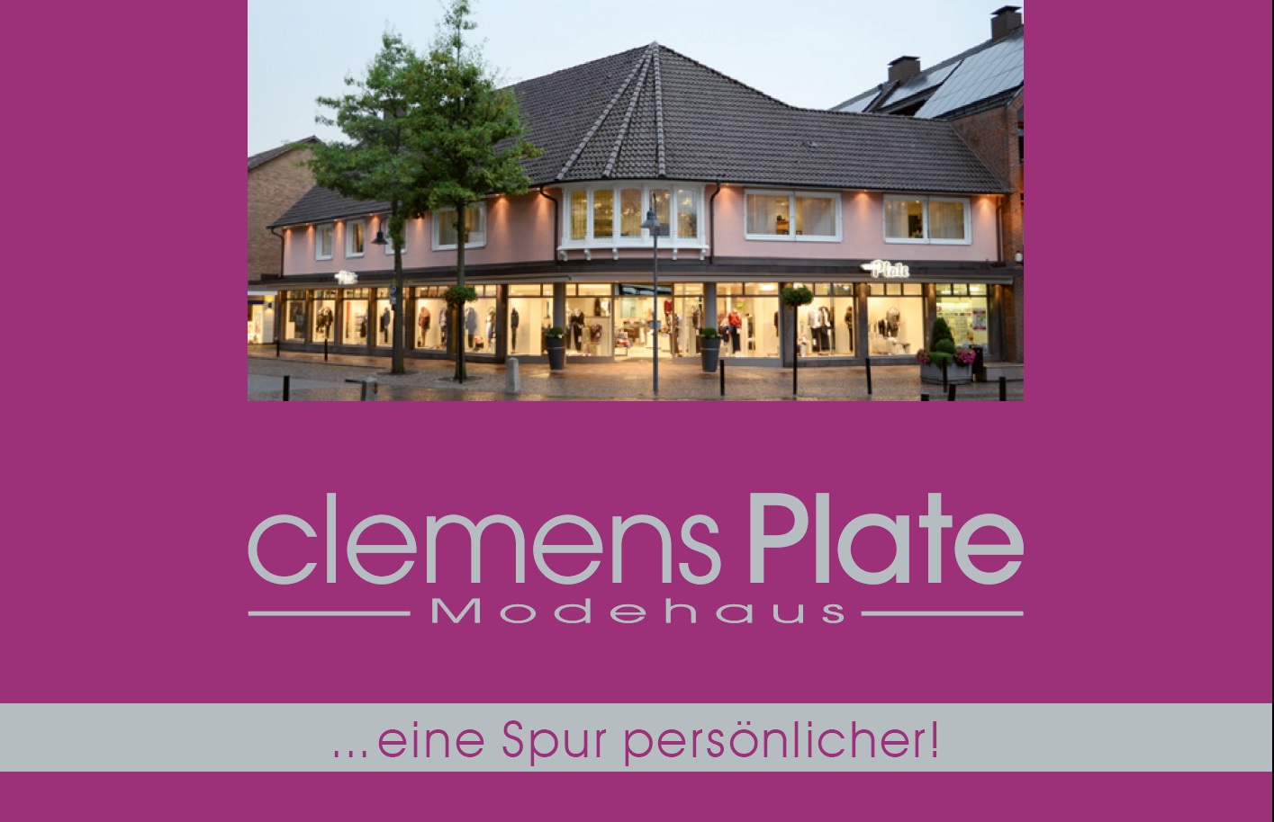 Bilder Modehaus Clemens Plate