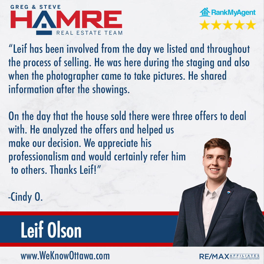 Images Leif Olson - Ottawa Real Estate Agent - Hamre Team RE/MAX Affiliates