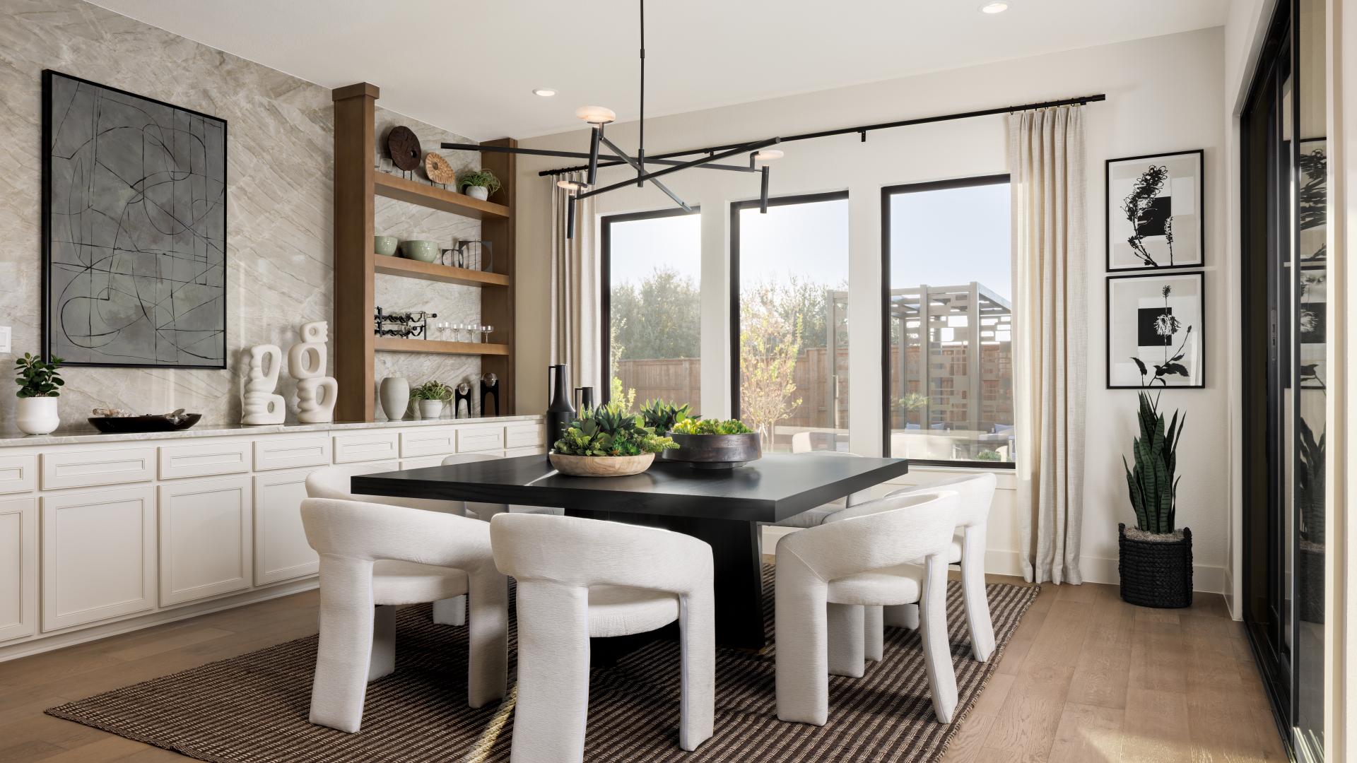 Formal dining areas ideal for entertaining 
