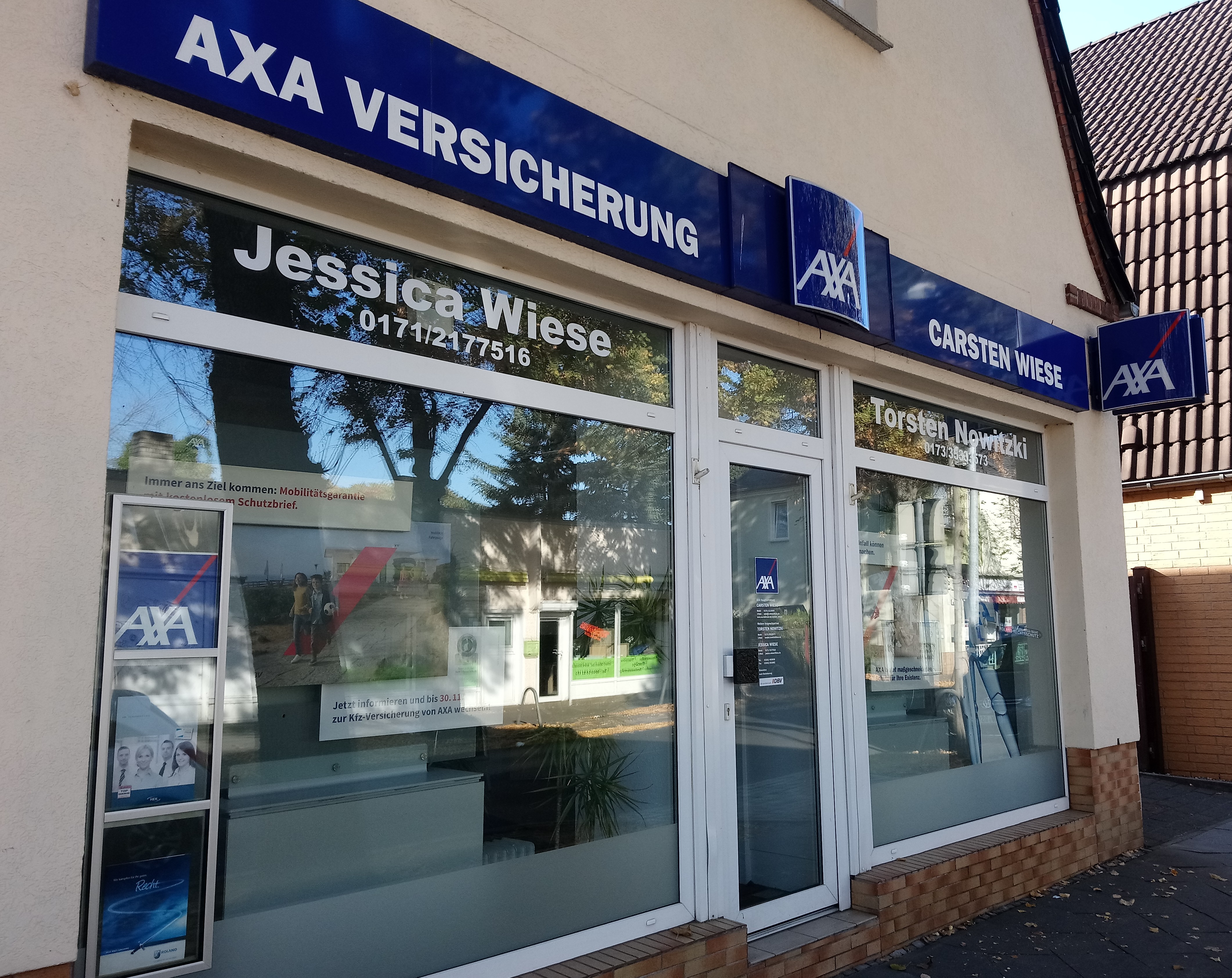 AXA Versicherungen  Carsten Wiese in Nauen, Feldstraße 1 in Hennigsdorf
