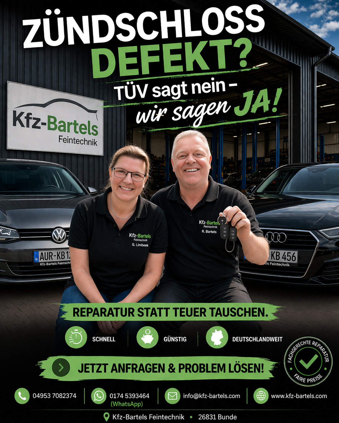 KFZ-Bartels Feintechnik, Borgwardring 5 in Moormerland