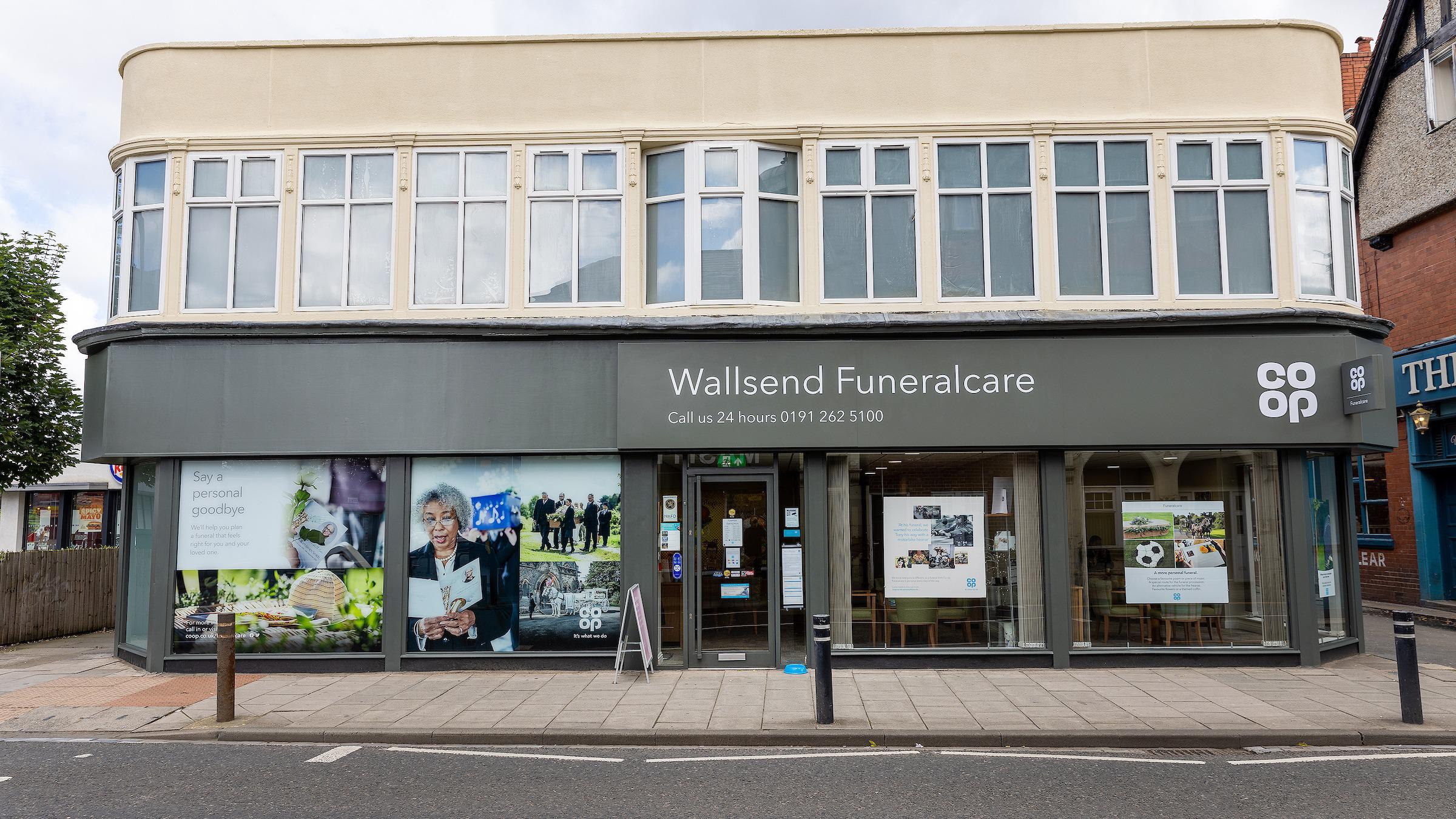 Wallsend Funeral Directors Co-op Funeralcare, Wallsend Wallsend 01912 625100