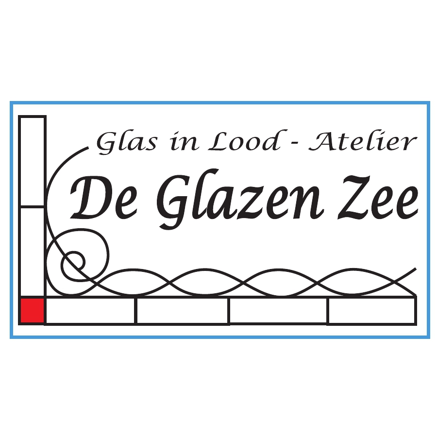 Glas-in-lood Atelier De Glazen Zee Logo