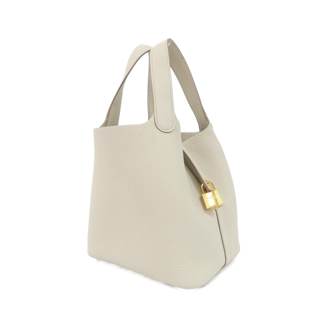 エルメス ピコタン ロック PM 056289CC トリヨンクレマンス BETON ゴールド金具 W刻印