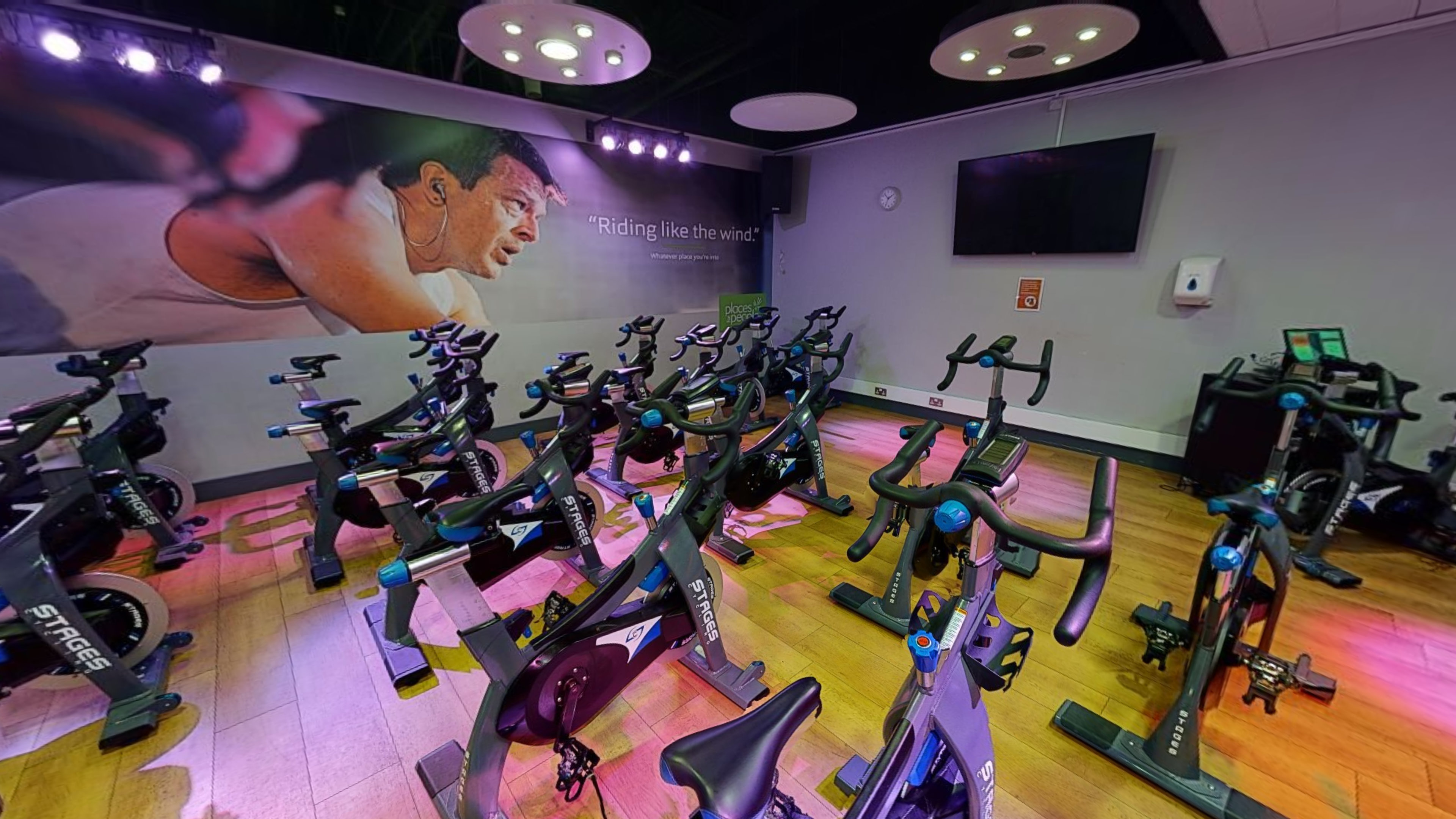 Group cycling studio at Harborne Pool & Fitness Centre Harborne Pool & Fitness Centre Birmingham 01214 286820
