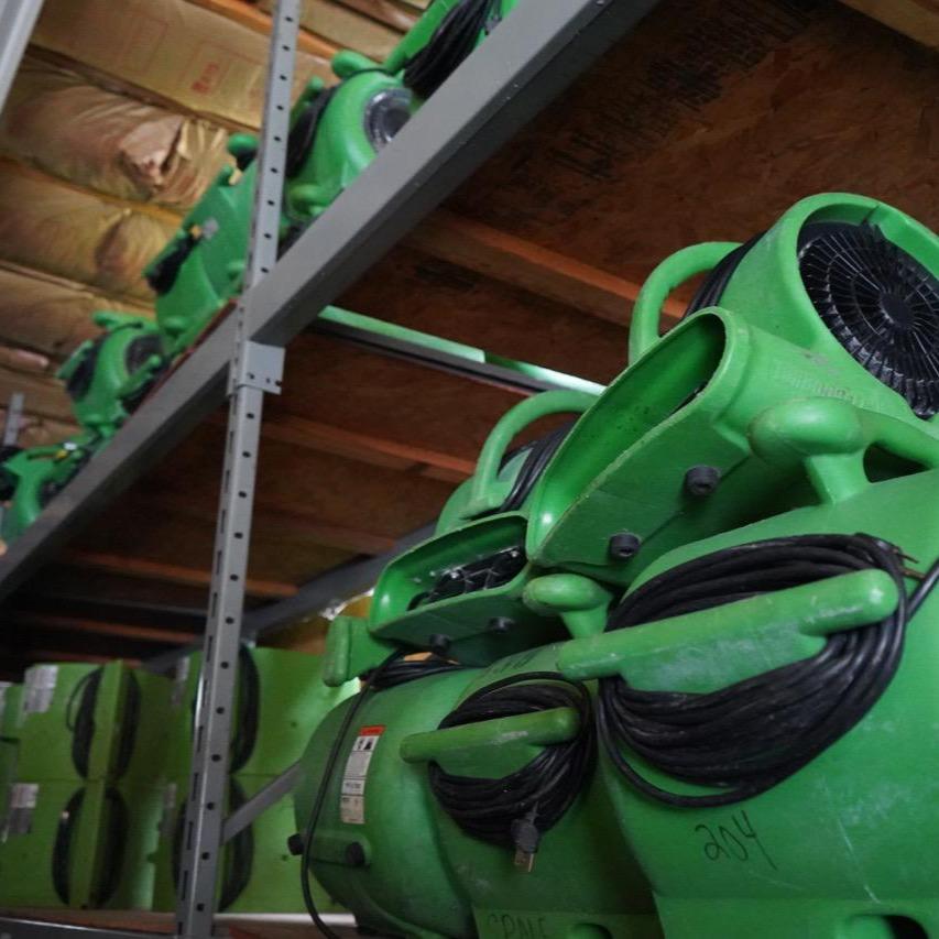 Some of the SERVPRO of Jackson and Madison Counties equipment.