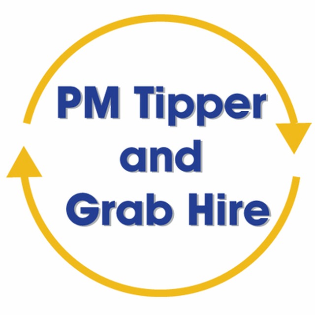 PM Tipper and Grab Hire Logo