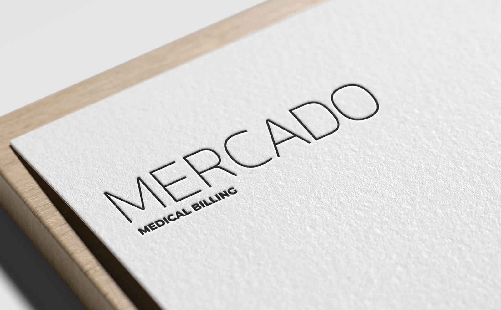 Logo design and mockup for Mercado Medical Billing