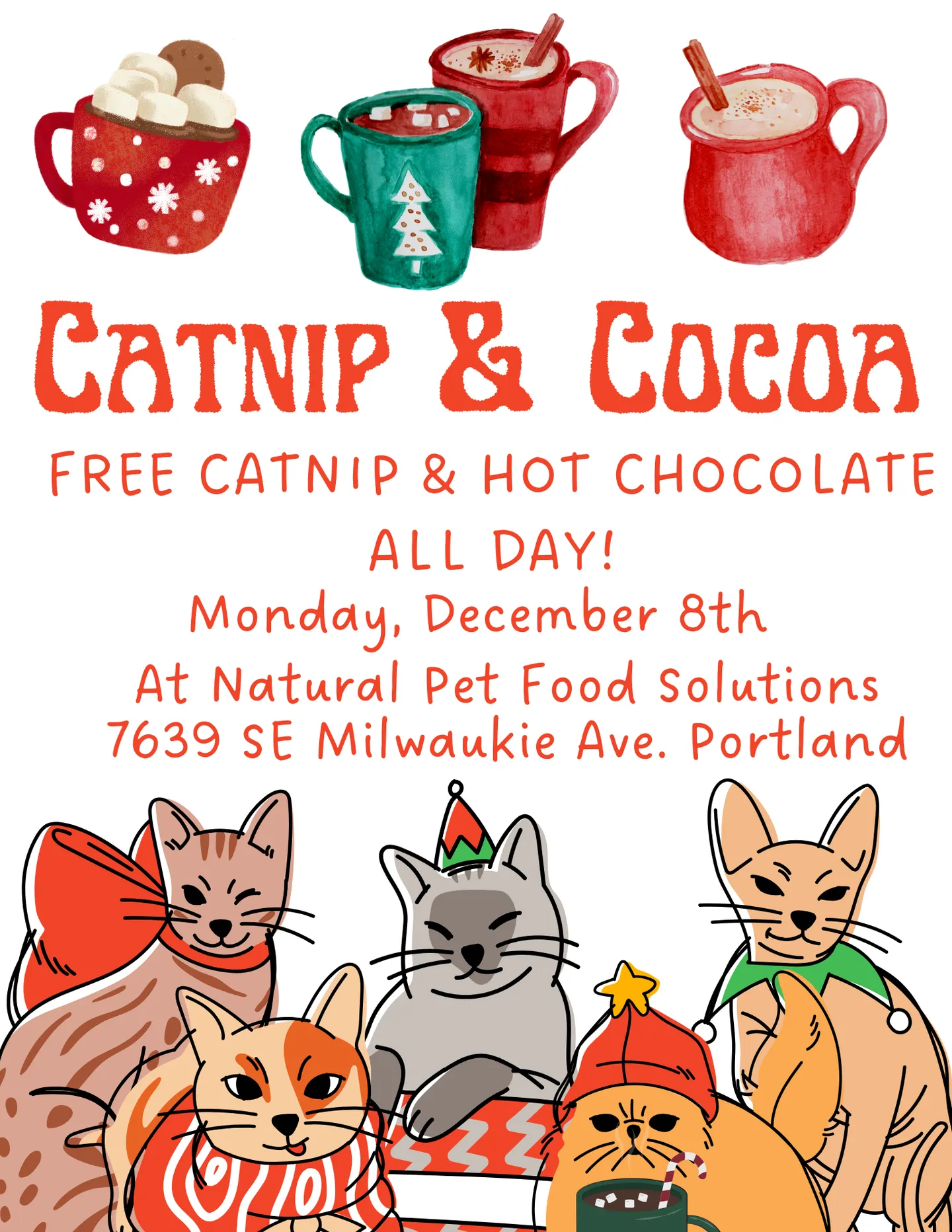 Image of Local Pet Event Free Cocoa and Catnip, YUMMM Nearby
