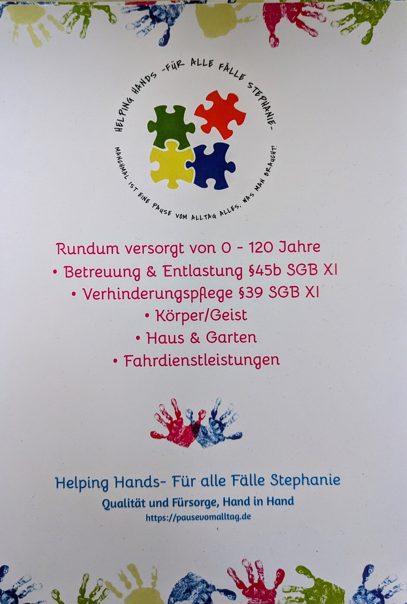 Helping Hands- Für alle Fälle Stephanie, Hauptstraße 291 in Markkleeberg