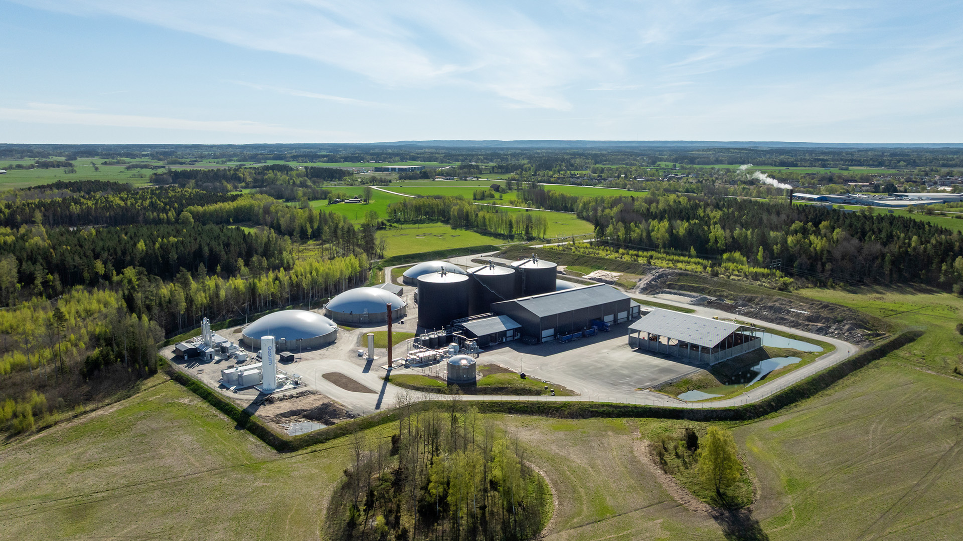 Images Gasum Götene biogasanläggning