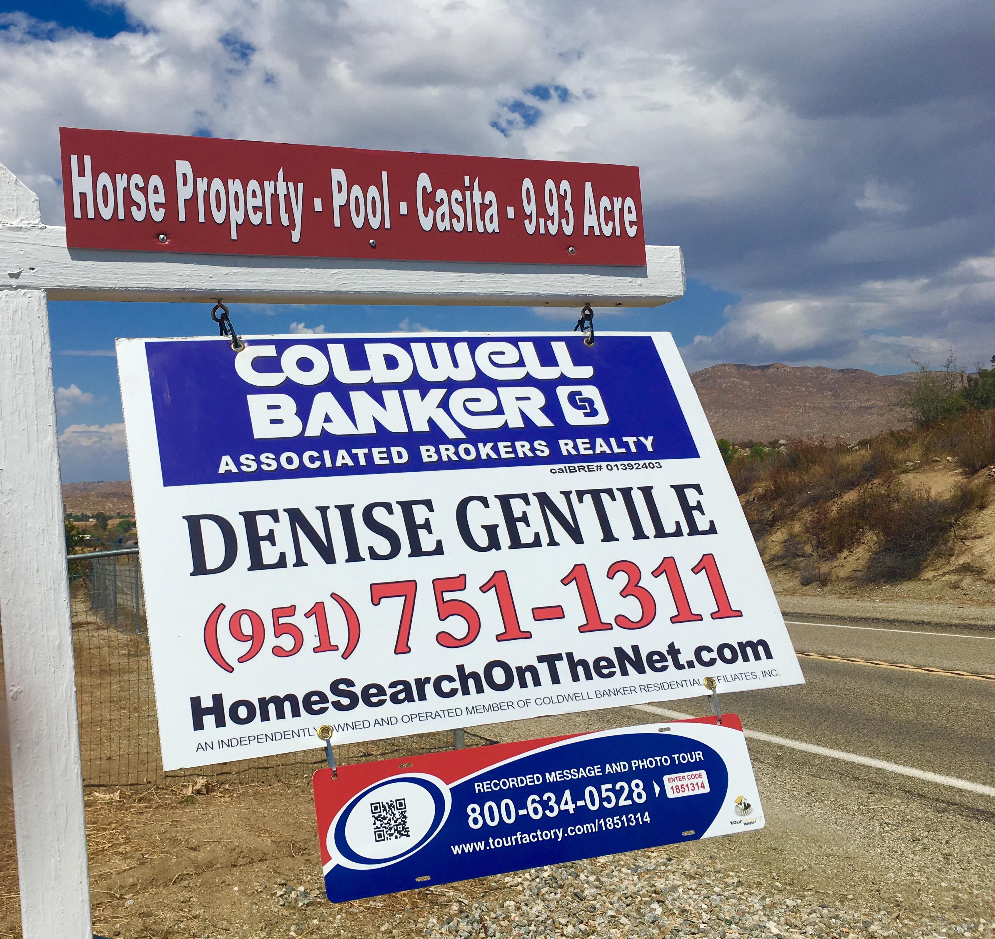 Ranch Horse Property and Pool Home Estate with Casita for Sale   32375 Sage Rd. Hemet, CA 92544 Call Denise 951-751-1311 for more details, or to schedule a showing. This awesome property won't last long. Almost 10 acres, and stunning views. A must see!