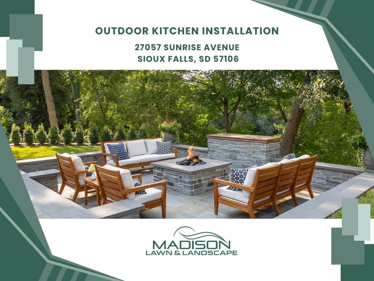 outdoor kitchen installation