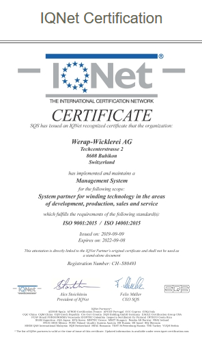 WERAP Wicklerei AG, Techcenterstrasse 2 in Bubikon