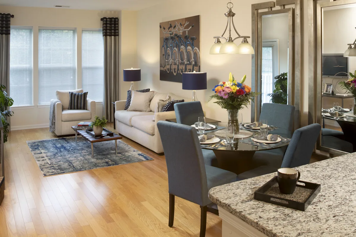 Open space living room