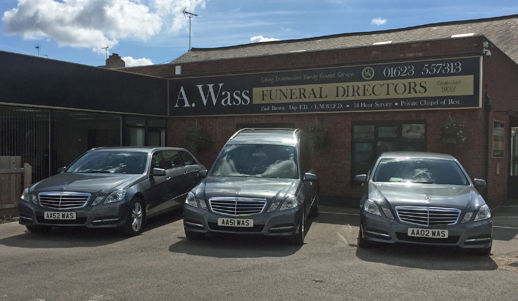 A Wass Funeral Directors Ltd Mansfield 01623 397720