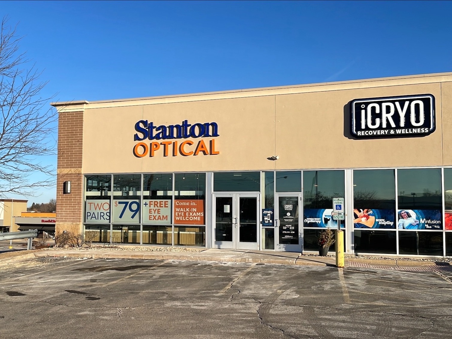 Storefront at Stanton Optical Store Rockford IL 61108