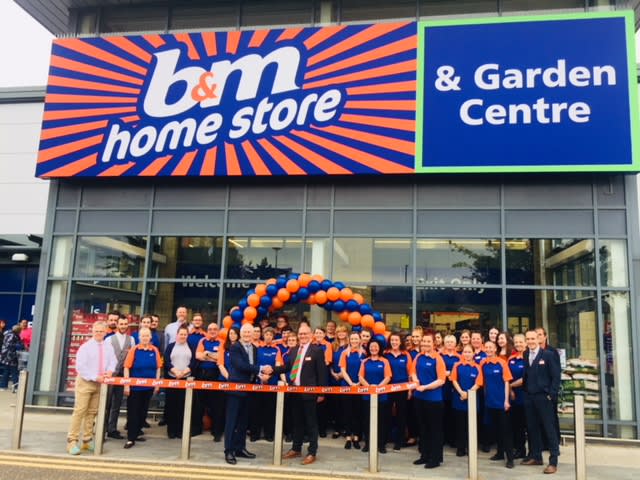 B&M Foss Island's store team can't wait to open their doors for their first customers on opening day. The store opened in York on Friday morning (14th September 2018).