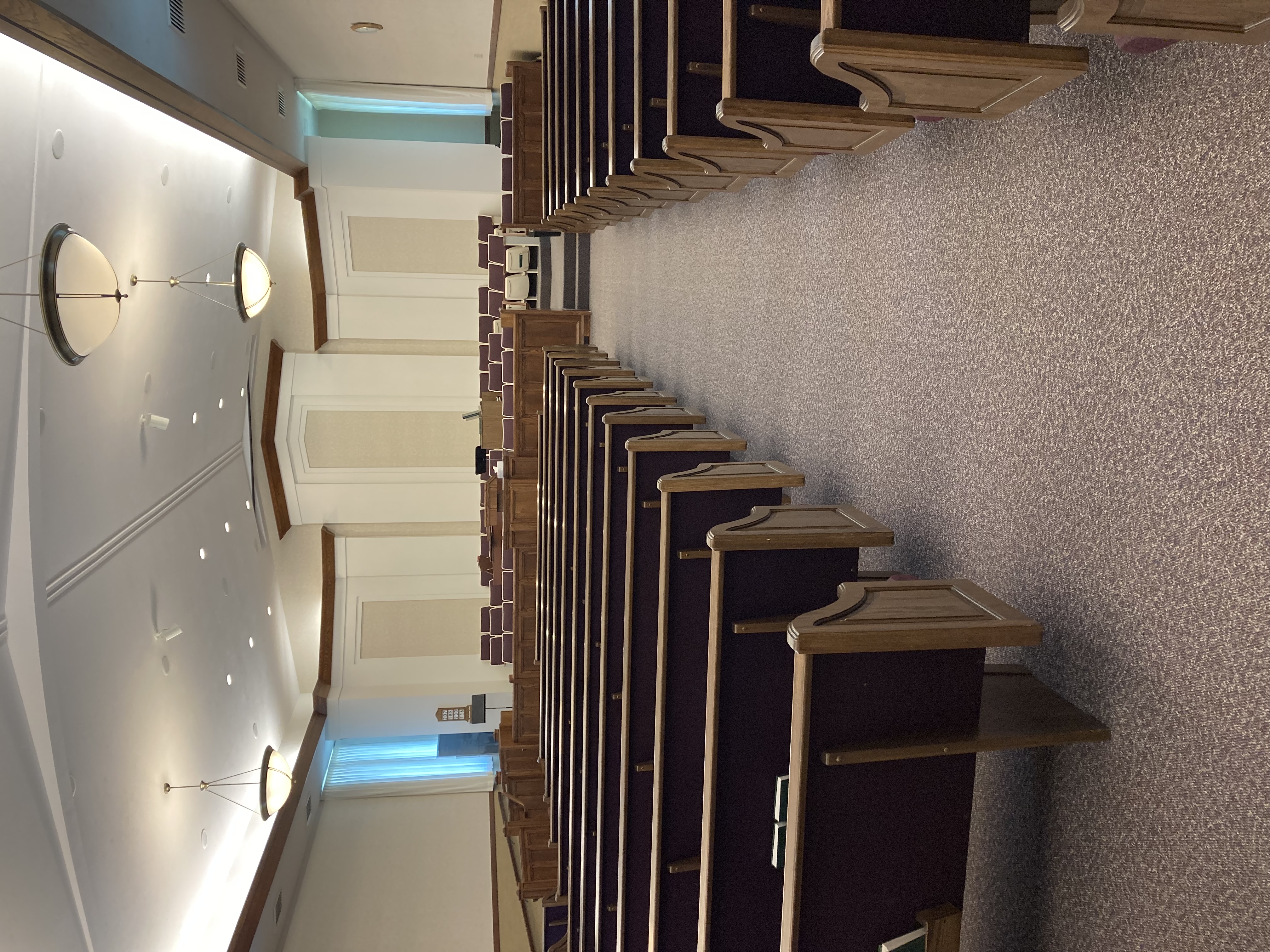The Church of Jesus Christ of Latter-day Saints Springfield, Idaho (Lakeview Building main meeting room or chapel)
