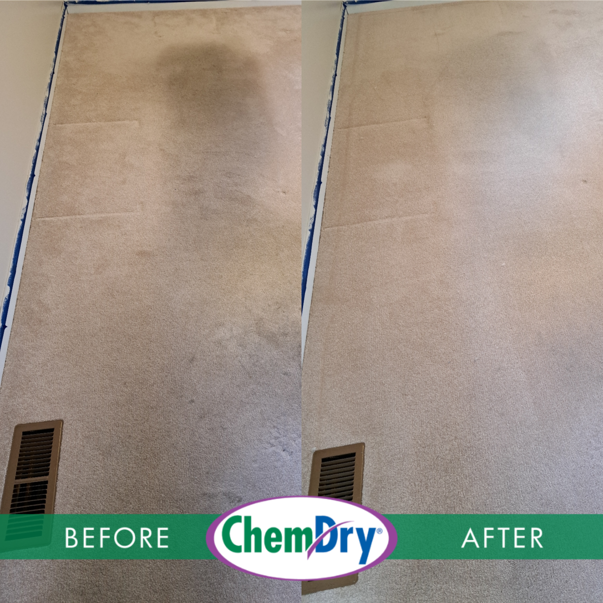 bedroom carpet cleaning heavily soiled not cleaned in years before after