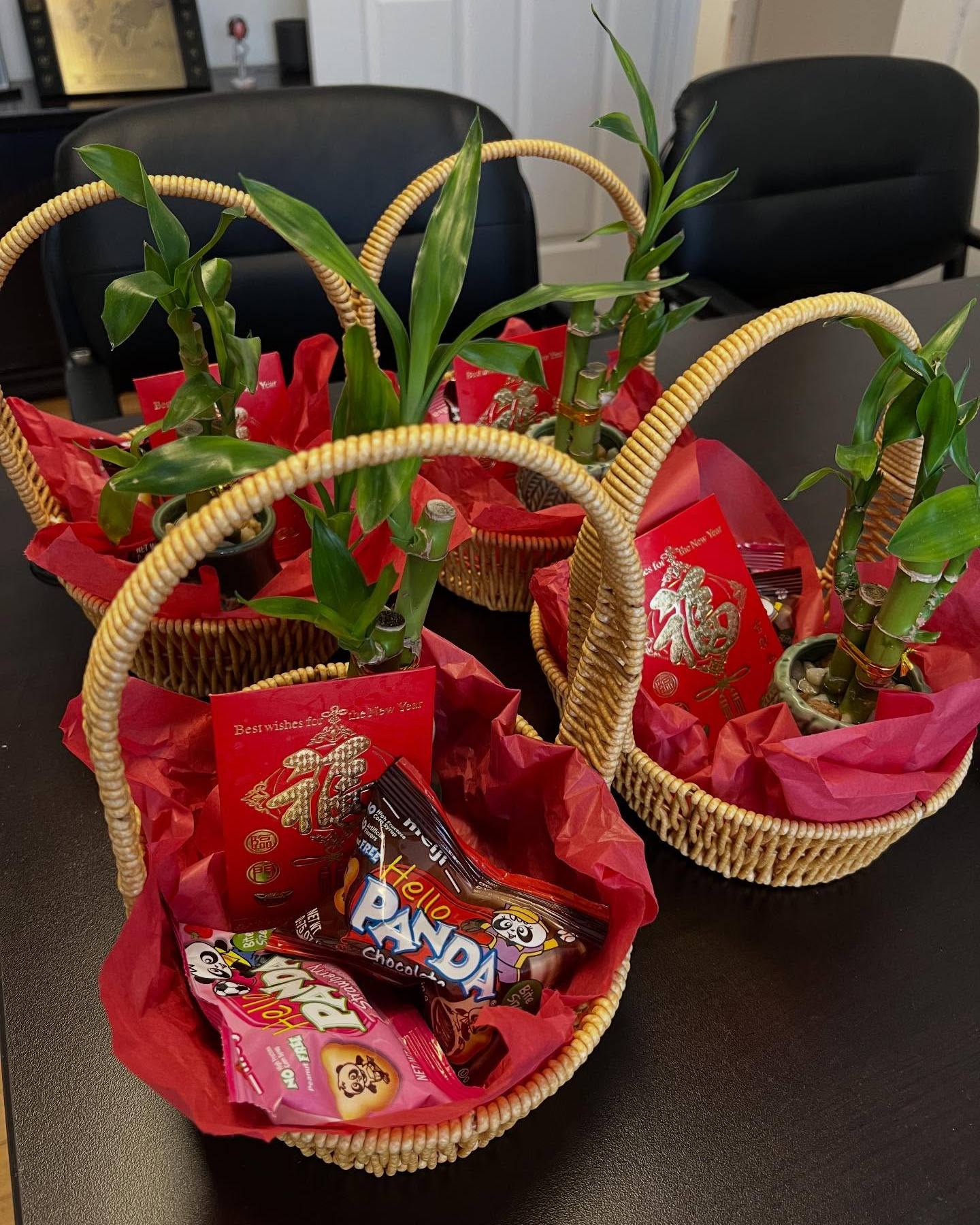 Today we celebrated Lunar New Year with red envelopes and bamboo plants! Grateful for a team that works hard and grows together. Wishing everyone a year filled with abundance, success, and new opportunities.