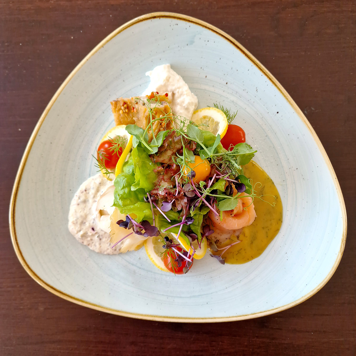 Geräuchertes Fischdreierlei