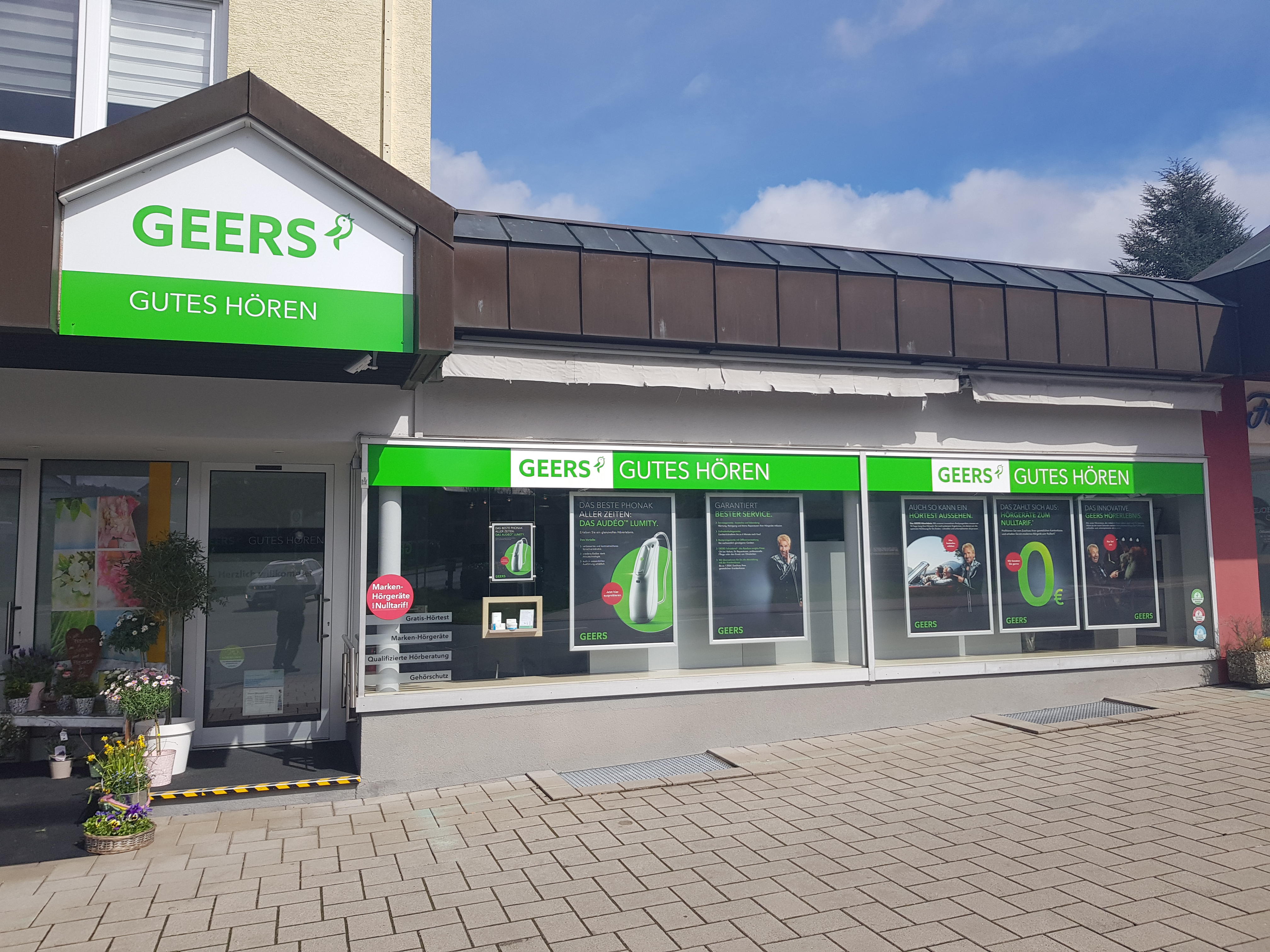 Außenaufnahme vom GEERS Fachgeschäft