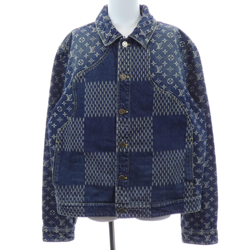 ルイヴィトン LOUIS VUITTON ジャイアントダミエウェーブモノグラム　NIGO HJA10WUZC デニムジャケット