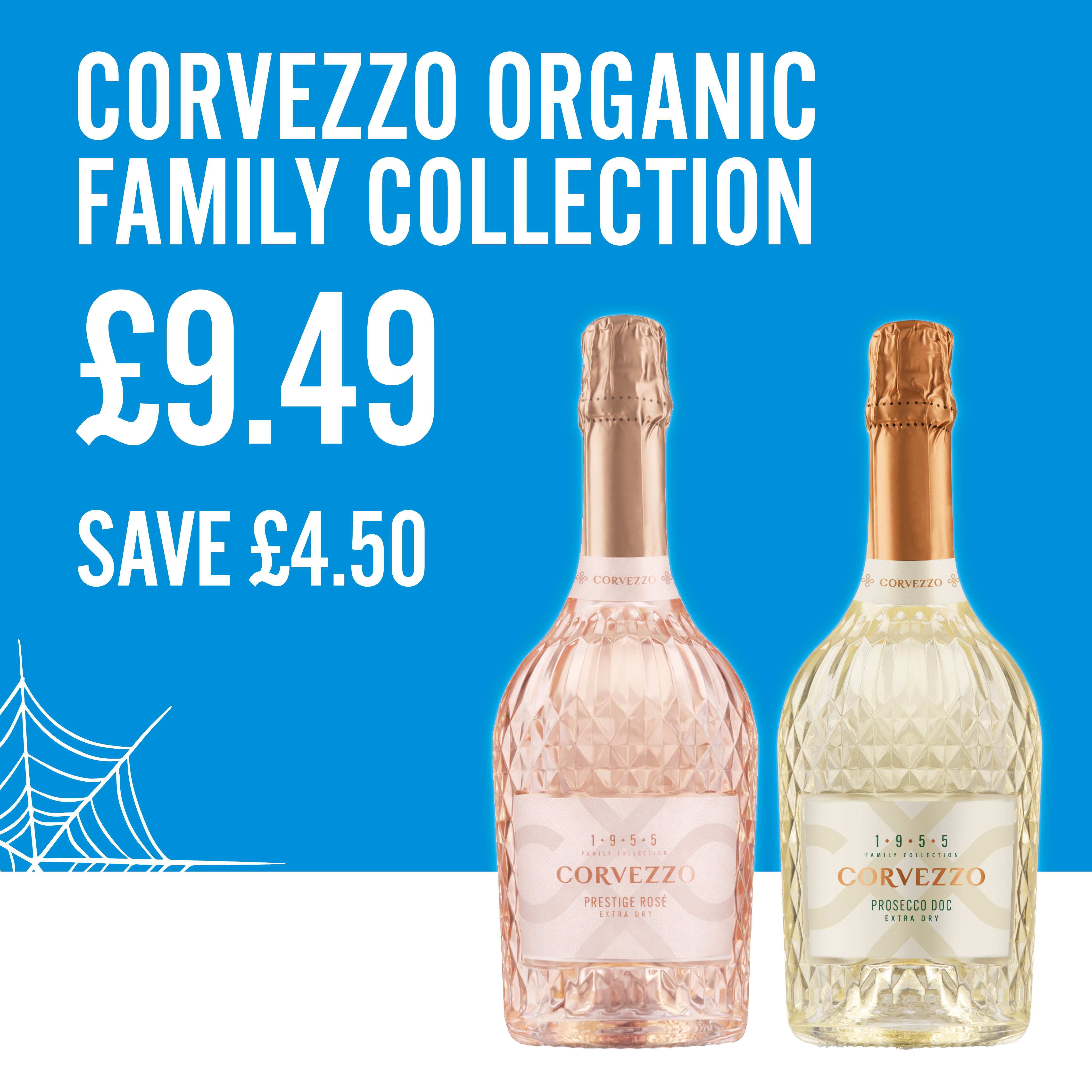 Corvezzo Prosecco &pound;9.49 Save &pound;4.50