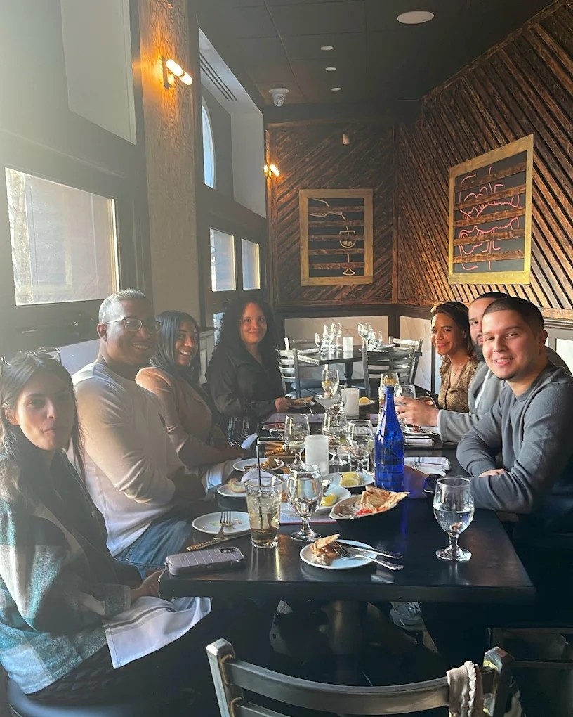 Good food, good team, good conversation.
