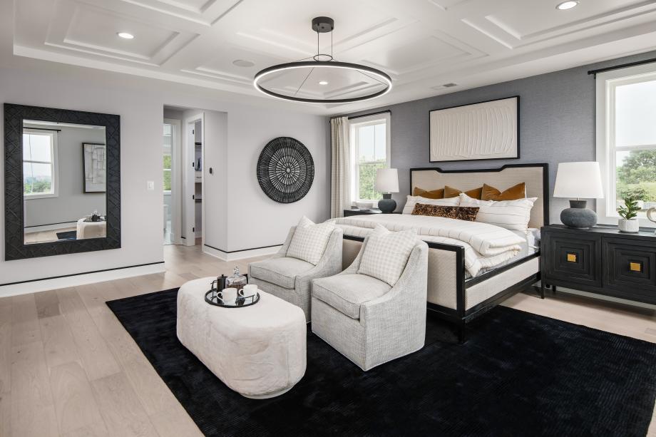 Spacious primary bedroom suites