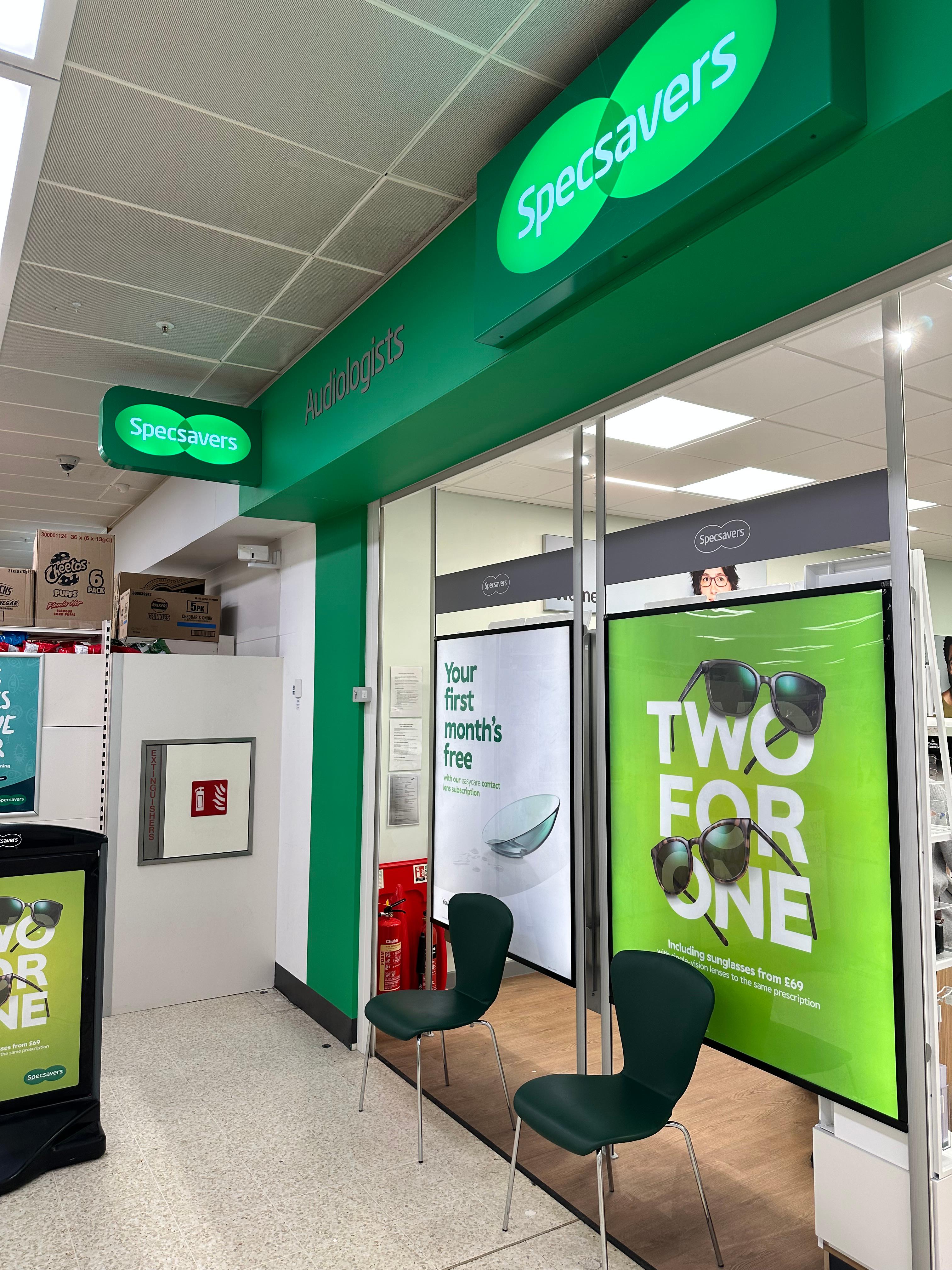 Specsavers Opticians and Audiologists - Straiton Sainsbury's Specsavers Opticians and Audiologists - Straiton Sainsbury's Loanhead 01313 576551