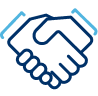 Handshake icon.