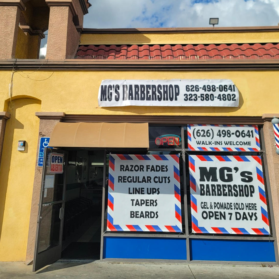 Front - MG's Barbershop