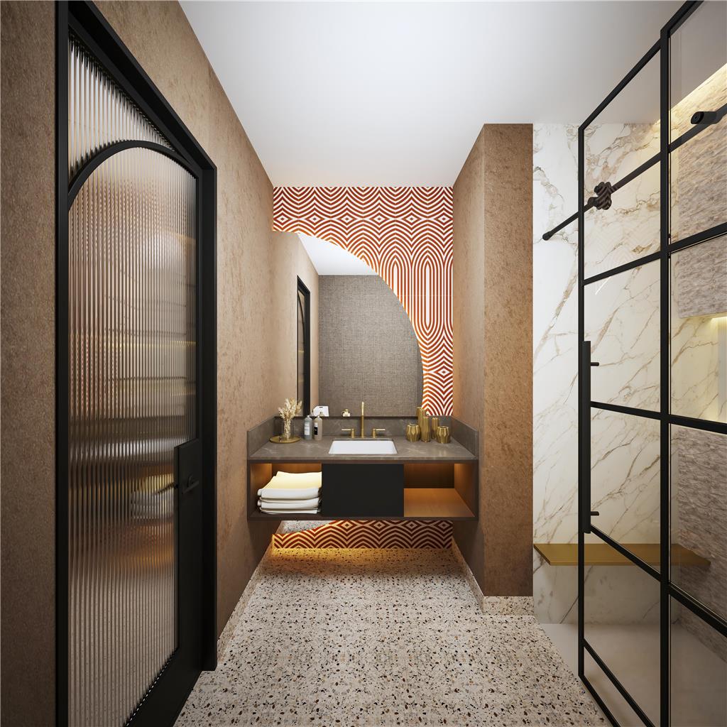 Guest room bath