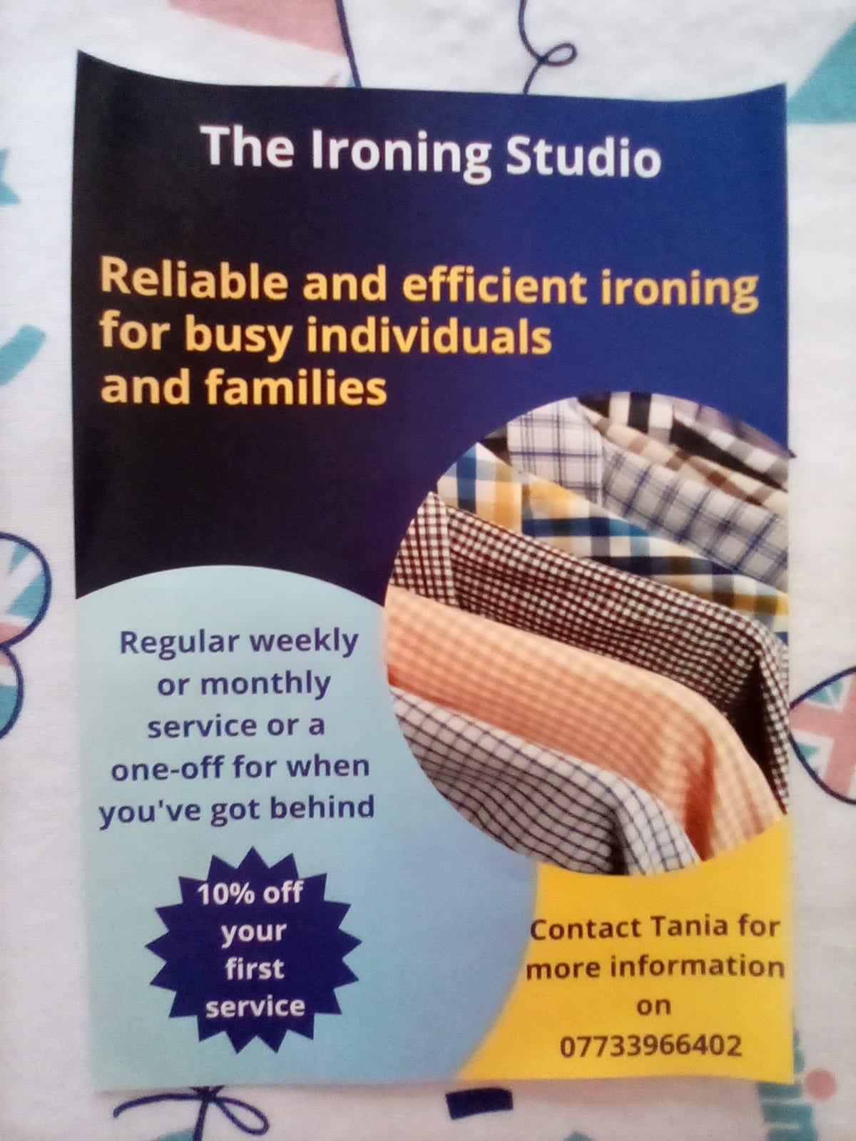 The Ironing Studio Chard 07733 966402