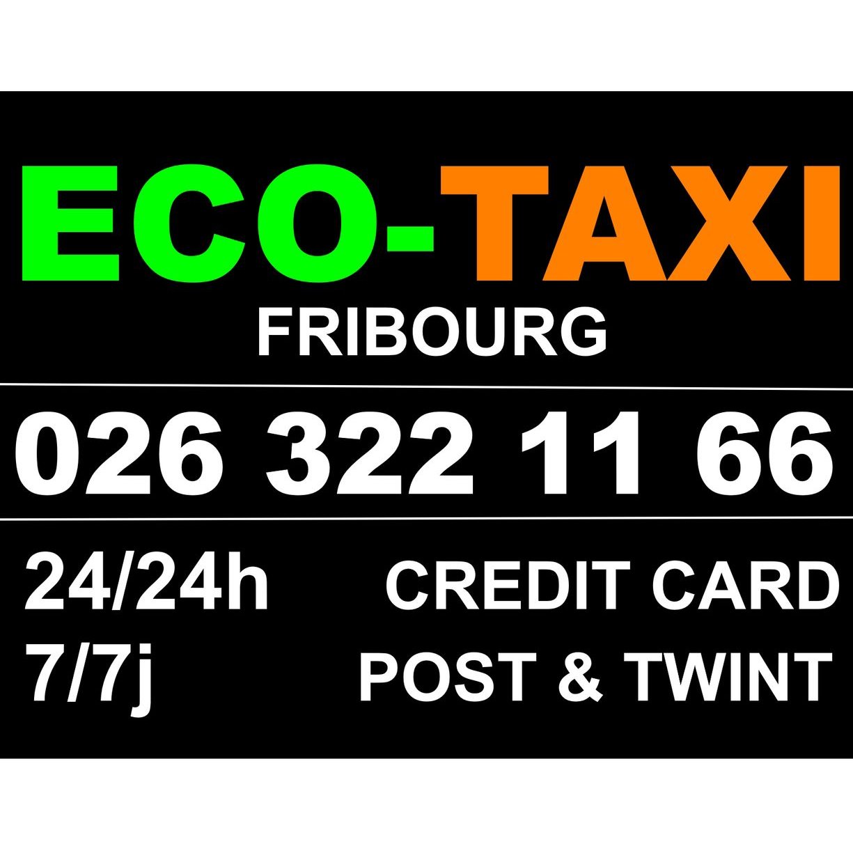 ECO-TAXI Fribourg Logo