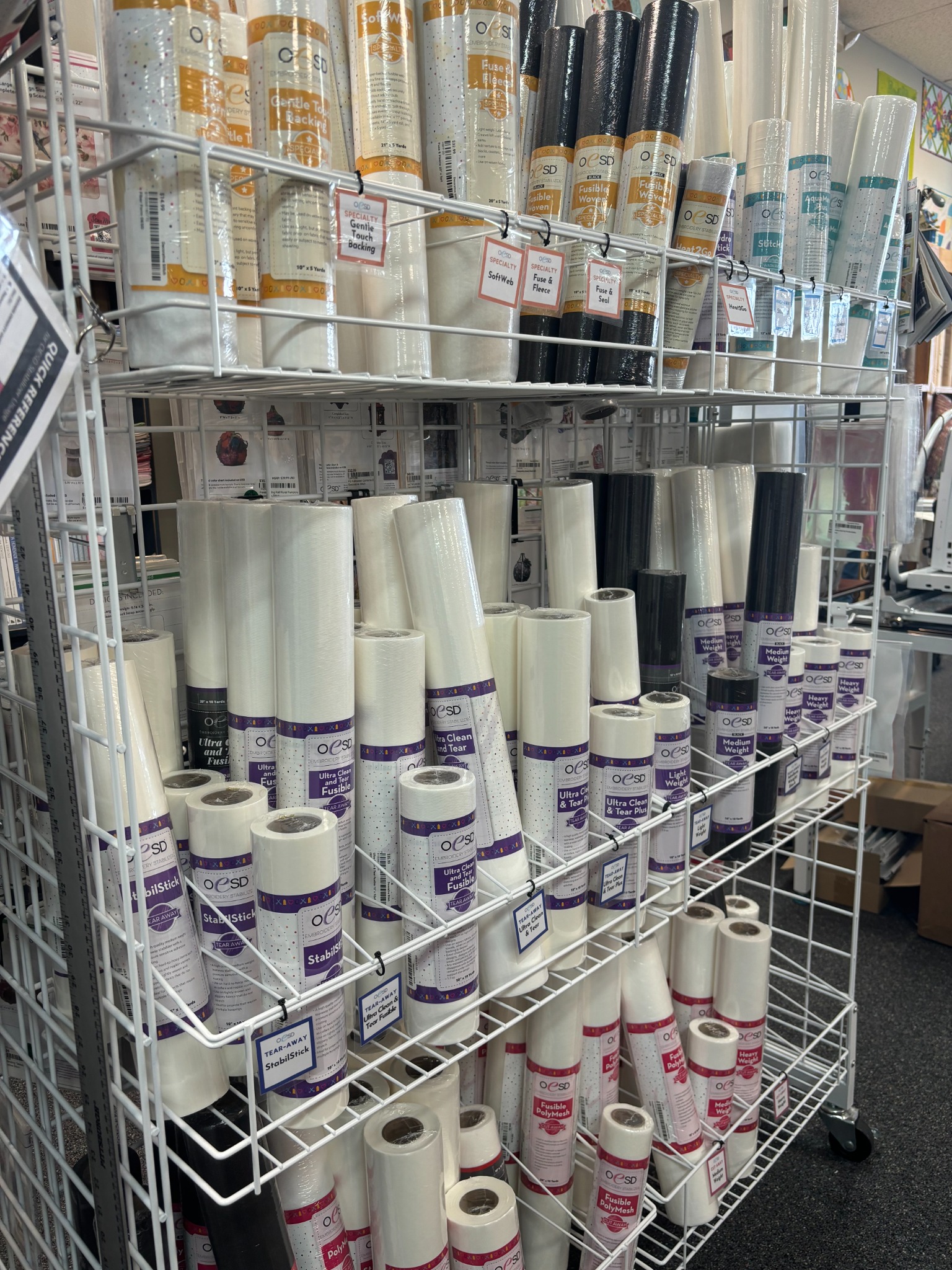 Find a wide selection of embroidery stabilizers and specialty backings at Decorative Stitch. Shop tear-away, cut-away, wash-away, fusible, and specialty stabilizers for embroidery and quilting projects.