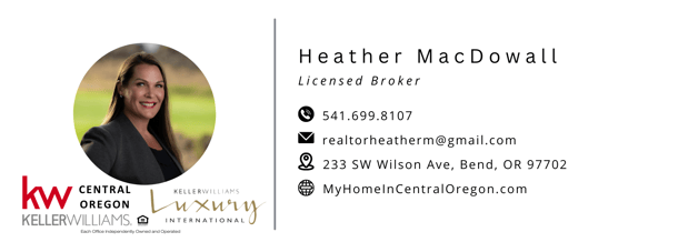 Images Heather MacDowall, Central Oregon Realtor