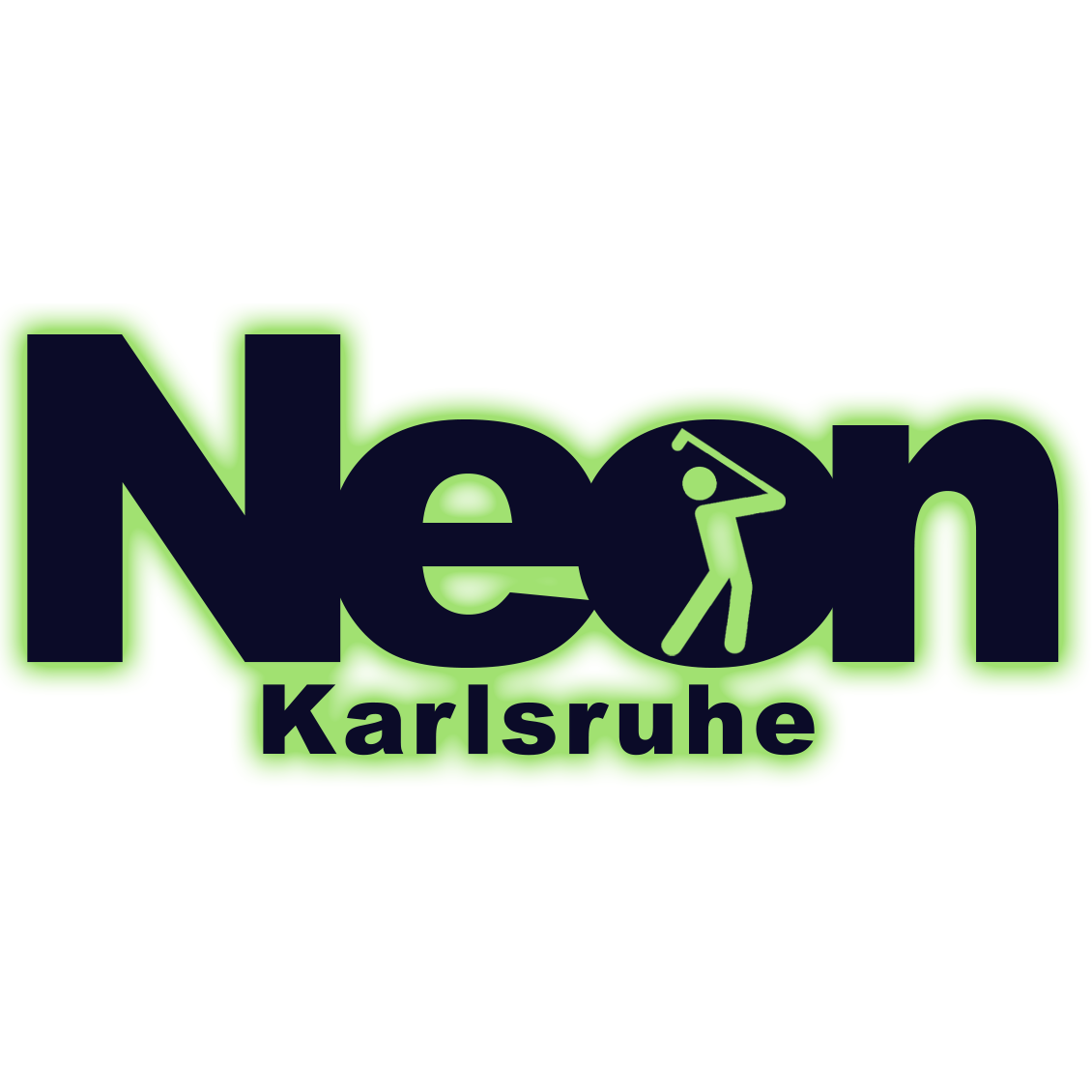 NEON Karlsruhe - 3D Schwarzlicht Minigolf Logo