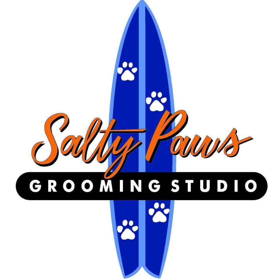 Salty Paws Grooming Studio Logo