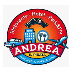 Andrea Il Pirata  Ristorante Hotel Parcheggio Aeroporto Palermo Navetta H24 Logo