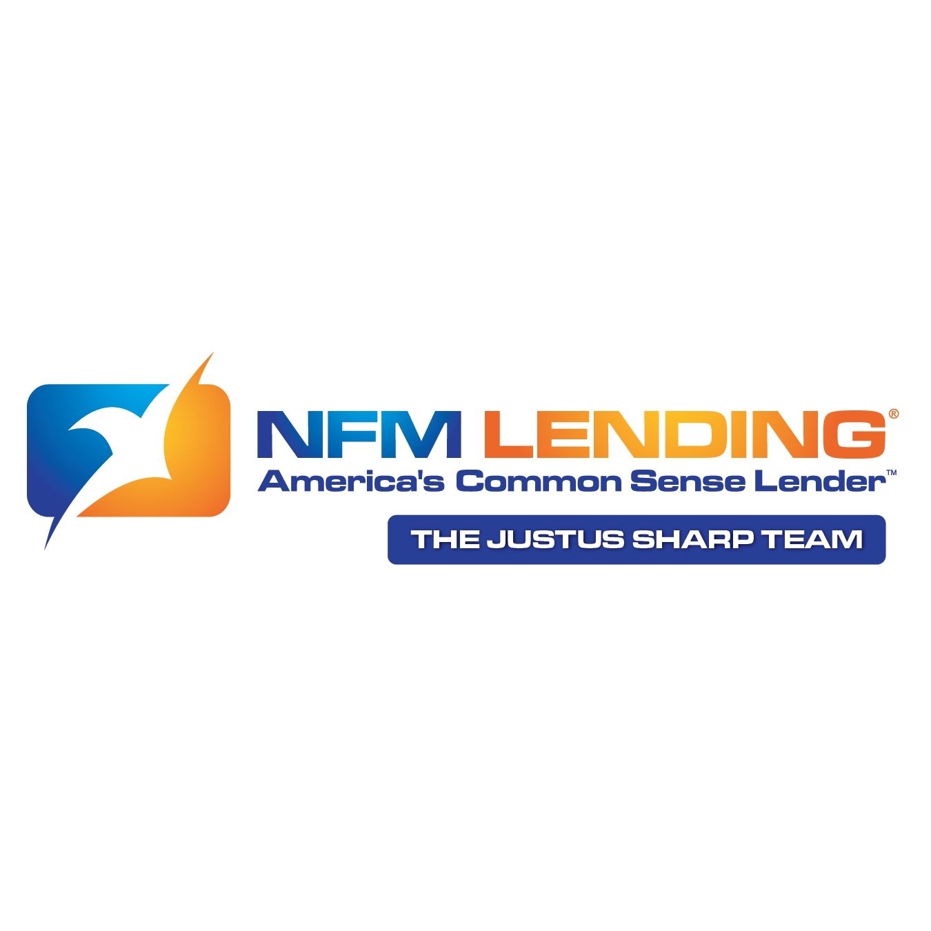 The Justus Sharp Team of NFM Lending Logo