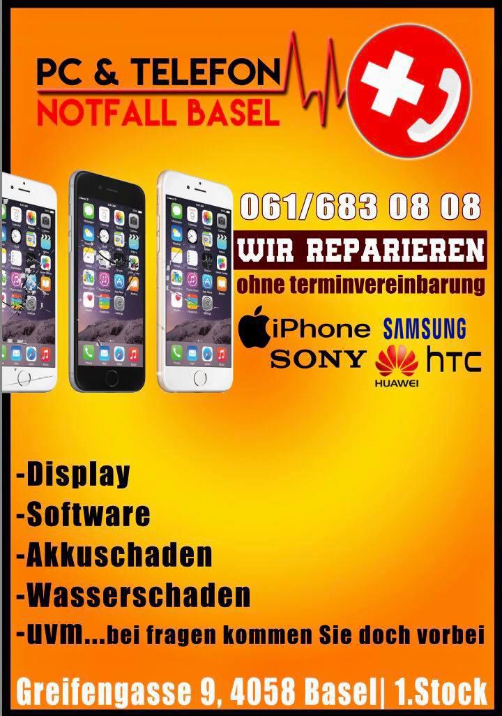 Bilder Notfall PC & Handy Reparaturservice iPhone, Samsung & Co. Basel
