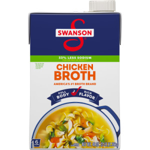Swanson® Natural Goodness® Lower Sodium Chicken Broth, 48 oz Carton (8 Pack) featured image